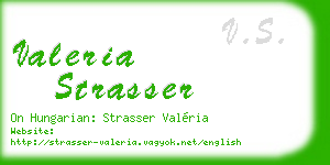 valeria strasser business card